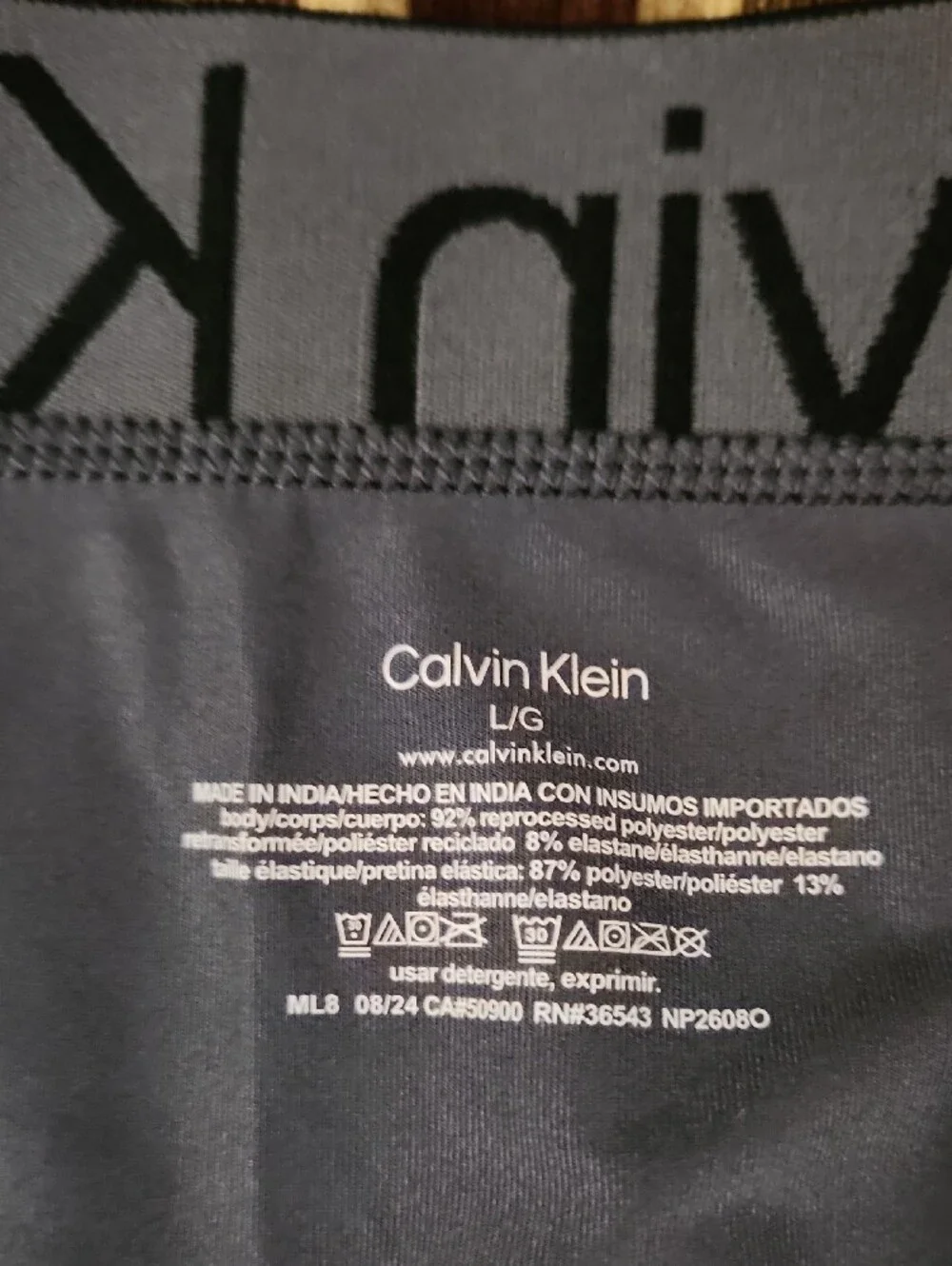 New Calvin Klein Microfiber Men's Boxer Briefs Two Pack - Black & Gray Sz L